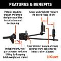 CURT - CURT TruTrack 4P Trailer-Mounted Weight Distribution Hitch, 8-10K - Image 5