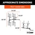 CURT - CURT Tray-Style Hitch-Mounted Bike Rack (4 Bikes, 2" Shank) - Image 2
