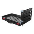 CURT - CURT 50" x 30" Black Aluminum Hitch Cargo Carrier with Ramp (Folding 2" Shank) - Image 2