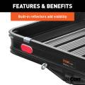 CURT - CURT 50" x 30" Black Aluminum Hitch Cargo Carrier with Ramp (Folding 2" Shank) - Image 9