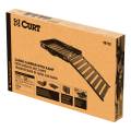 CURT - CURT 50" x 30" Black Aluminum Hitch Cargo Carrier with Ramp (Folding 2" Shank) - Image 11