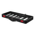 CURT - CURT 49" x 22" Black Aluminum Basket Cargo Carrier (Fixed 2" Shank, 500 lbs.) - Image 1