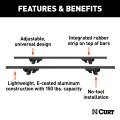 CURT - CURT 53-3/8" Aluminum Universal Roof Rack Crossbars - Image 3