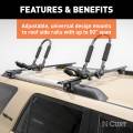 CURT - CURT 53-3/8" Aluminum Universal Roof Rack Crossbars - Image 5