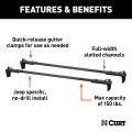 CURT - CURT Jeep Roof Rack Crossbars for Wrangler JK (2-Pack) - Image 3