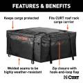 CURT - CURT 38" x 34" x 18" Weather-Resistant Vinyl Roof Rack Cargo Bag - Image 3