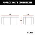 CURT - CURT 59" x 34" x 21" Weather-Resistant Vinyl Roof Rack Cargo Bag - Image 2