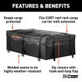 CURT - CURT 59" x 34" x 21" Weather-Resistant Vinyl Roof Rack Cargo Bag - Image 3