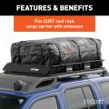 CURT - CURT 59" x 34" x 21" Weather-Resistant Vinyl Roof Rack Cargo Bag - Image 4