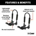 CURT - CURT Adjustable Aluminum Roof Rack Kayak Holders - Image 4