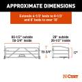 CURT - CURT Universal Truck Bed Extender with Fold-down Tailgate - Image 2