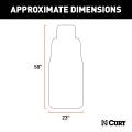 CURT - CURT Seat Defender 58" x 23" Removable Waterproof Black Bucket Seat Cover - Image 2