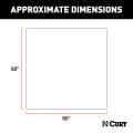 CURT - CURT Seat Defender 60" x 60" Removable Waterproof Black Cargo Blanket Protector - Image 2
