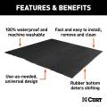 CURT - CURT Seat Defender 60" x 60" Removable Waterproof Black Cargo Blanket Protector - Image 3