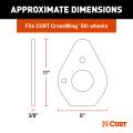 CURT - CURT CrossWing 5th Wheel Wedge Kit for Turning Point, 5th Airborne Sidewinder - Image 3