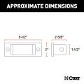 CURT - CURT Adjustable Tow Bar Bumper Brackets (1/2" Pin Holes) - Image 2