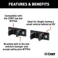 CURT - CURT Adjustable Tow Bar Bumper Brackets (1/2" Pin Holes) - Image 3