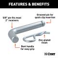 CURT - CURT 5/8" Hitch Pin with Groove (2" Receiver, Zinc) - Image 3