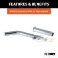 CURT - CURT 1/2" Swivel Hitch Pin with 5/8" Adapter (1-1/4" or 2" Receiver, Zinc, Packaged) - Image 5