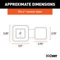 CURT - CURT 2" Rubber Hitch Tube Cover - Image 3