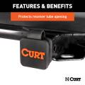 CURT - CURT 2" Rubber Hitch Tube Cover - Image 5