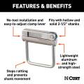 CURT - CURT No-Tool Anti-Rattle Hitch Clamp for 2-1/2" Receiver - Image 3