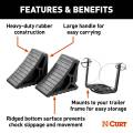 CURT - CURT HD Wheel Chocks 2-Pack with Mounting Bracket - Image 3