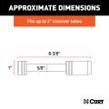 CURT - CURT 5/8" Hitch Lock (3" Receiver, Barbell, Chrome) - Image 5
