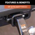 CURT - CURT 5/8" Hitch Lock (3" Receiver, Barbell, Chrome) - Image 7