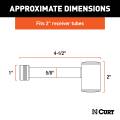 CURT - CURT 5/8" Hitch Lock (2" Receiver, Right-Angle, Stainless) - Image 2