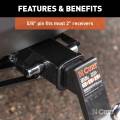 CURT - CURT 5/8" Hitch Lock (2" Receiver, Right-Angle, Chrome) - Image 4