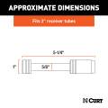 CURT - CURT 5/8" Hitch Lock (2" Receiver, Barbell, Chrome) - Image 2