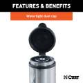 CURT - CURT 5/8" Hitch Lock (2" Receiver, Barbell, Chrome) - Image 6