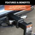 CURT - CURT 1/2" Hitch Lock with 5/8" Adapter (1-1/4" or 2" Receiver, Barbell, Stainless) - Image 4