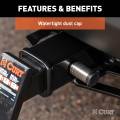 CURT - CURT 1/2" Hitch Lock with 5/8" Adapter (1-1/4" or 2" Receiver, Barbell, Stainless) - Image 7