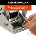 CURT - CURT Hand Crank Winch with 15' Strap & Bow Loop (900 lbs, 6.5" Handle) - Image 5
