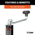 CURT - CURT A-Frame Trailer Jack with Top Handle (5,000 lbs, 15" Travel) - Image 5