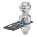 CURT - CURT 1-7/8" Trailer Ball (1" x 2-3/16" Shank, 1" Rise, 3,500 lbs., Chrome) - Image 4