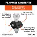 CURT - CURT RockerBall 2" Cushion Hitch Trailer Ball (1" Shank, 7,500 lbs.) - Image 3