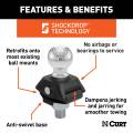 CURT - CURT RockerBall 2-5/16" Cushion Hitch Trailer Ball (1" Shank, 7,500 lbs, Packaged) - Image 3