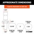 CURT - CURT Switch Ball Trailer Ball Set (1-7/8", 2" & 2-5/16" Balls, 1" x 2-1/4" Shank) - Image 2