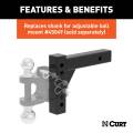CURT - CURT Replacement Adjustable Ball Mount Shank (Fits #45049 or #45799) - Image 5