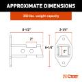 CURT - CURT 2" Hitch Accessory Wall Mount - Image 2