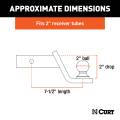 CURT - CURT Towing Starter Kit with 2" Ball (2" Shank, 7,500 lbs, 2" Drop) - Image 2