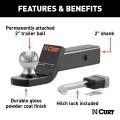 CURT - CURT Towing Starter Kit with 2" Ball (2" Shank, 7,500 lbs, 2" Drop) - Image 3