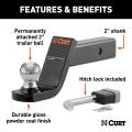 CURT - CURT Towing Starter Kit with 2" Ball (2" Shank, 7,500 lbs, 4" Drop) - Image 3