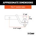 CURT - CURT RockerBall Cushion Hitch with 2" Ball (2" Shank, 7,500 lbs., 3" Drop) - Image 2