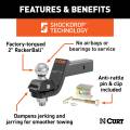 CURT - CURT RockerBall Cushion Hitch with 2" Ball (2" Shank, 7,500 lbs., 3" Drop) - Image 3