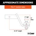 CURT - CURT RockerBall Cushion Hitch with 2" Ball (2" Shank, 7,500 lbs., 5" Drop) - Image 2