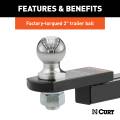 CURT - CURT Towing Starter Kit with 2" Ball (1-1/4" Shank, 3,500 lbs, 3/4" Rise) - Image 4